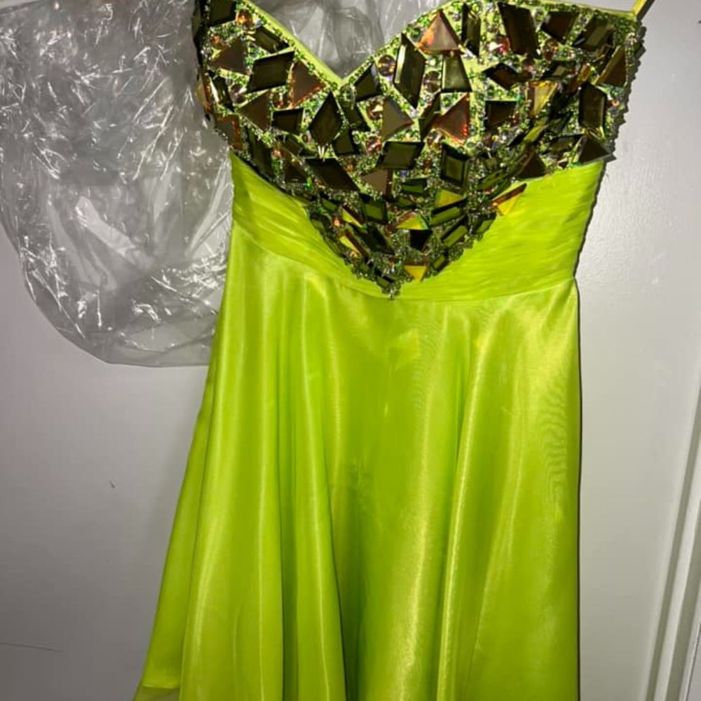 Heart shaped mini dress